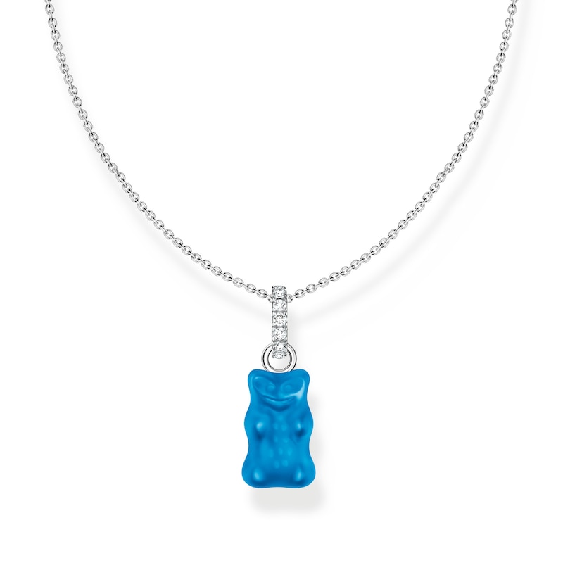 Main Image 1 of Thomas Sabo x Haribo Sterling Silver Blue Goldbear Necklace
