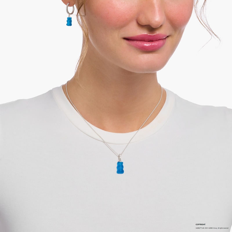 Main Image 3 of Thomas Sabo x Haribo Sterling Silver Blue Goldbear Necklace