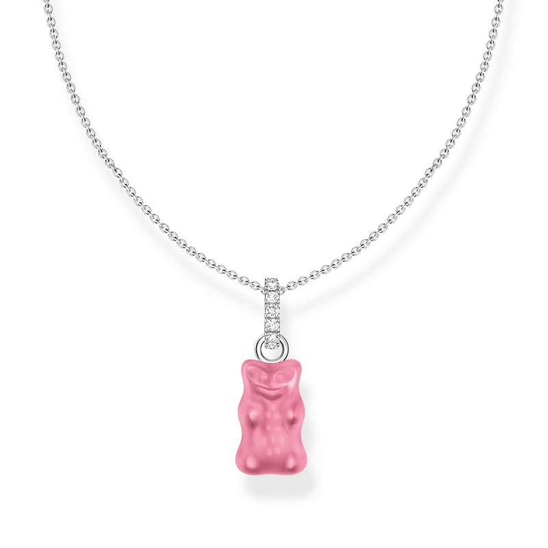 Main Image 1 of Thomas Sabo x Haribo Sterling Silver Pink Goldbear Necklace