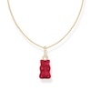 Thumbnail Image 1 of Thomas Sabo x Haribo Sterling Silver 18ct Gold Plated Red Goldbear Necklace