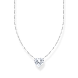 Thomas Sabo Sterling Silver Heart Cubic Zirconia Pendant Necklace