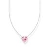 Thumbnail Image 1 of Thomas Sabo Sterling Silver Pink Heart Cubic Zirconia Pendant Necklace