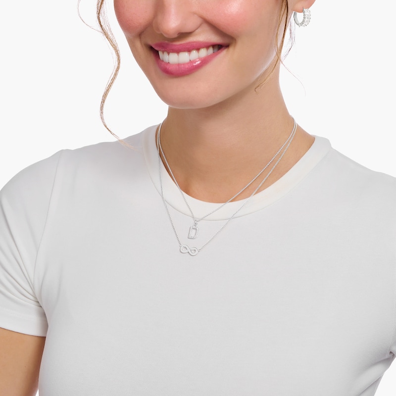 Main Image 2 of Thomas Sabo Sterling Silver Infinity Pendant Necklace