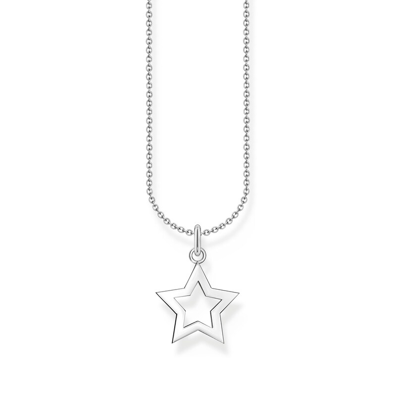 Main Image 1 of Thomas Sabo Sterling Silver Star Pendant Necklace