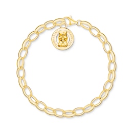 Thomas Sabo x Haribo Sterling Silver 18ct Gold Plated Goldbear Charm Bracelet