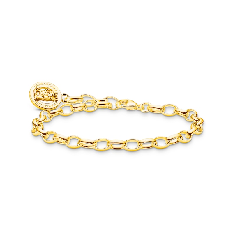 Main Image 2 of Thomas Sabo x Haribo Sterling Silver 18ct Gold Plated Goldbear Charm Bracelet