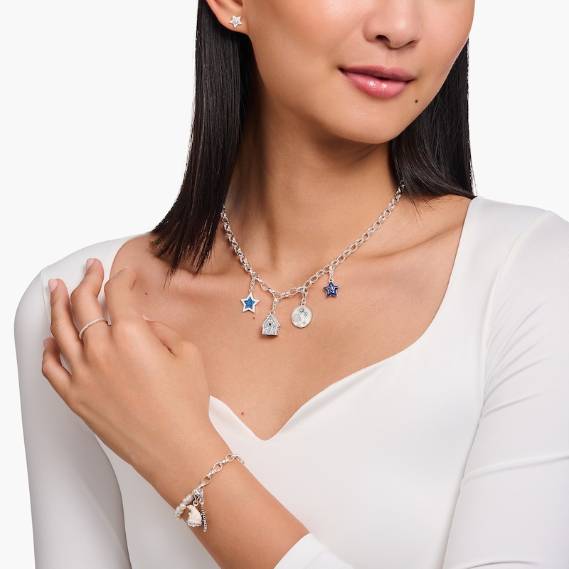 Main Image 2 of Thomas Sabo Sterling Silver Blue Sparkle Star Charm