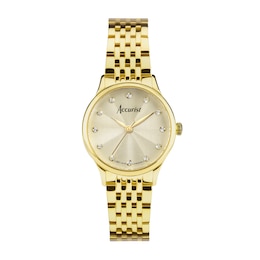 Accurist Ladies' Dress Gold Stainless Steel Bracelet Watch