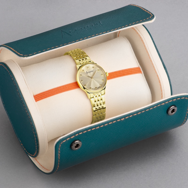 Main Image 7 of Accurist Ladies' Dress Gold Stainless Steel Bracelet Watch