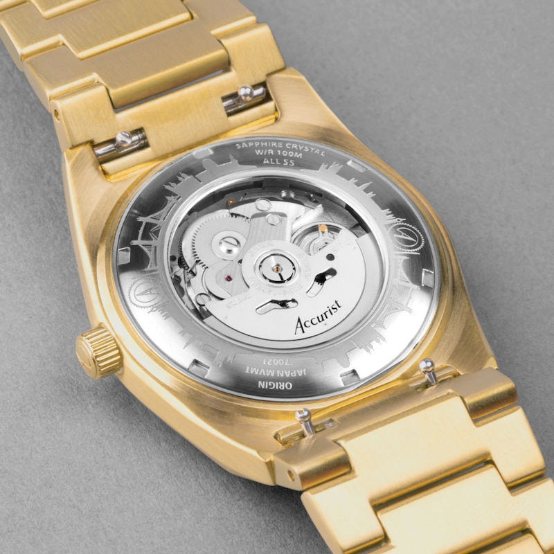 Main Image 6 of Accurist Men's Origin Automatic Gold Stainless Steel Bracelet Watch