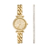 Thumbnail Image 1 of Fossil Ladies' Chain Style Gold Tone Bracelet & Watch Set