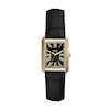 Thumbnail Image 1 of Fossil Men's Rectangle Gold Feature Dial Black Leather Strap Watch