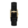 Thumbnail Image 2 of Fossil Men's Rectangle Gold Feature Dial Black Leather Strap Watch