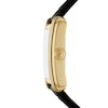 Thumbnail Image 3 of Fossil Men's Rectangle Gold Feature Dial Black Leather Strap Watch