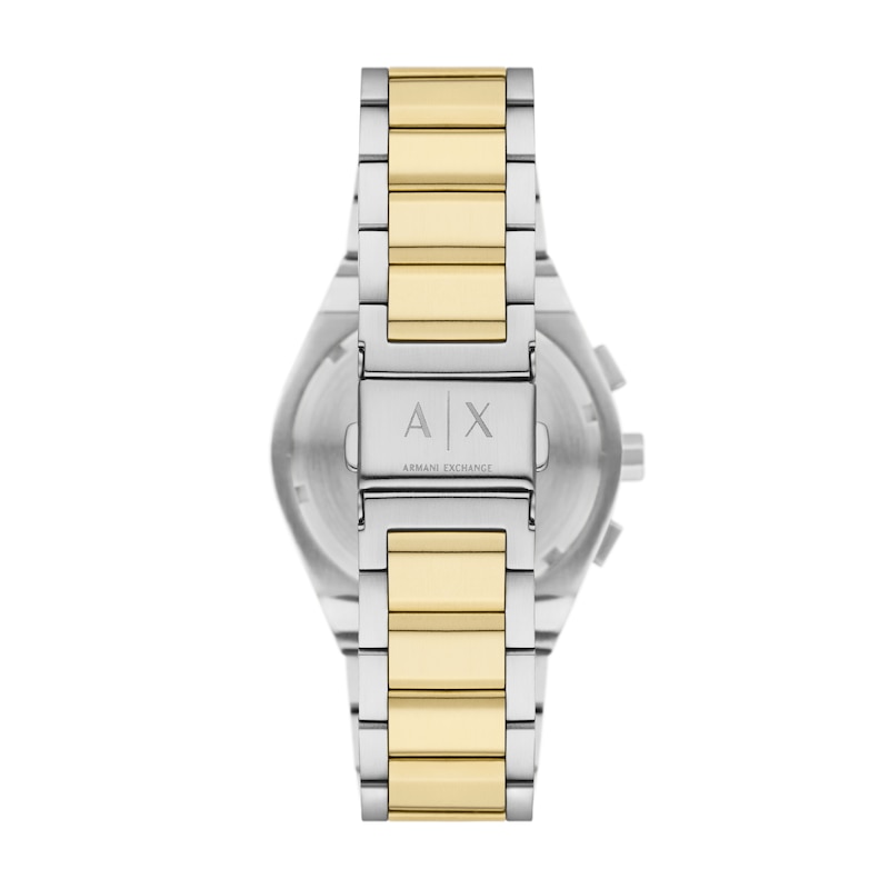 Main Image 3 of Armani Exchange Sync Men's Green Chronograph Dial Two Tone Stainless Steel Watch