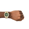 Thumbnail Image 5 of Armani Exchange Sync Men's Green Chronograph Dial Two Tone Stainless Steel Watch