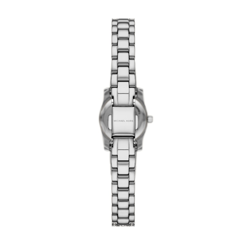 Main Image 3 of Michael Kors Lexington Ladies' Silver Tone Sunray Dial Stone Set Bracelet Watch