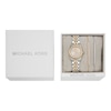 Thumbnail Image 4 of Michael Kors Lexington Ladies' Oyster Sunray Dial Gold Tone Watch & Bracelet Set
