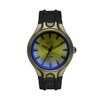 Thumbnail Image 1 of Diesel Streamline Men's Green Iridescent Dial Black Leather Strap Watch