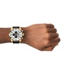 Thumbnail Image 3 of Diesel Spiked Men's Silver Sunray Dial Black Leather Strap Watch