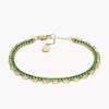 Thumbnail Image 1 of Fossil Ladies' Heritage D-Link Glitz Gold Tone Crystal Chain Tennis Bracelet