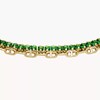 Thumbnail Image 2 of Fossil Ladies' Heritage D-Link Glitz Gold Tone Crystal Chain Tennis Bracelet