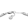 Thumbnail Image 3 of Fossil Ladies' Heritage D-Link Glitz Silver Tone Chain Tennis Bracelet