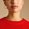 Thumbnail Image 4 of Fossil Ladies' Ellis All Stacked Up Silver Tone Hoop Earrings