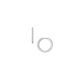 Fossil Ladies' Ellis All Stacked Up Stainless Steel Hoop Earrings