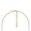 Thumbnail Image 4 of Fossil Ladies' Heritage D-Link Glitz Gold Tone Stainless Steel Chain Tennis Necklace