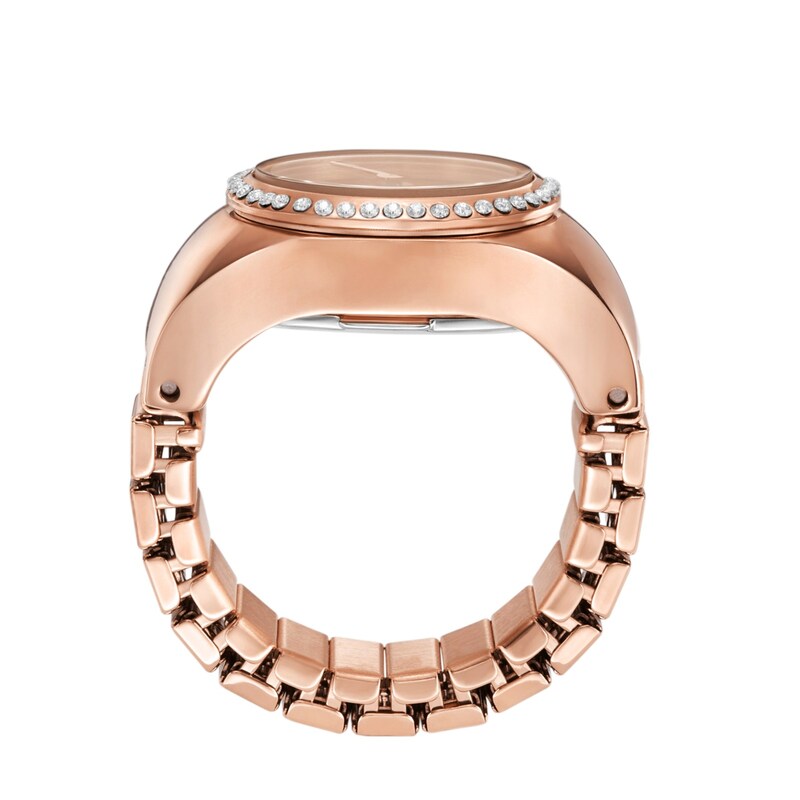 Main Image 2 of Fossil Ladies' Two Hand Rose Gold Tone Stainless Steel Watch Ring