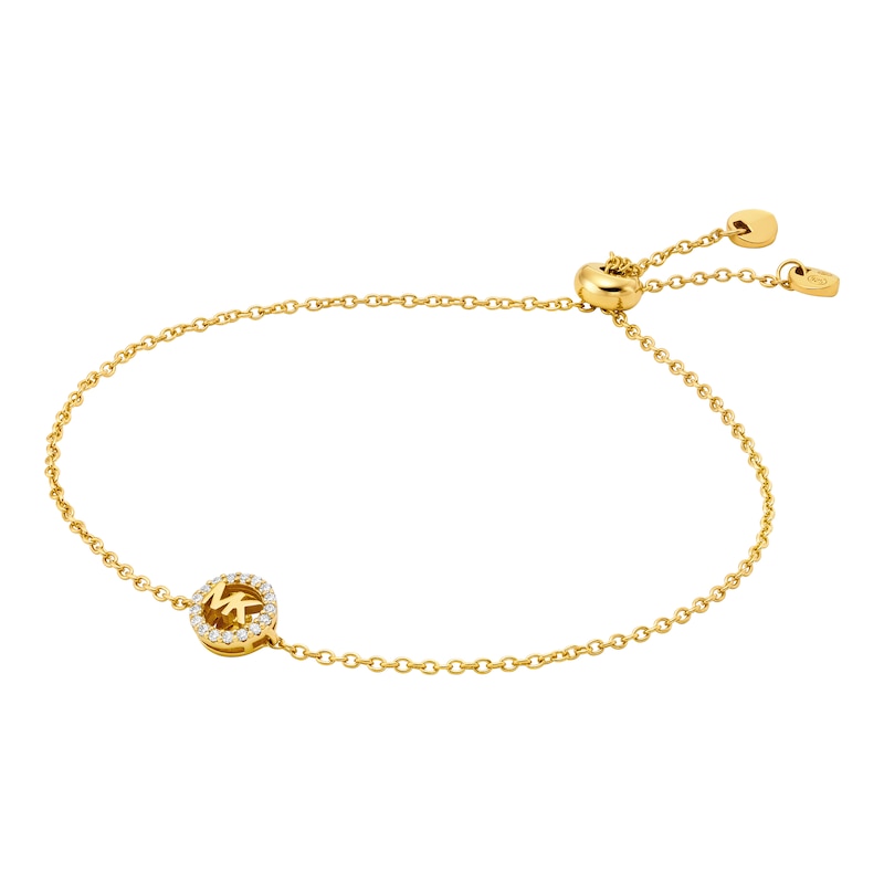 Main Image 1 of Michael Kors Ladies' 14ct Gold Plated Sterling Silver Slider Chain Bracelet
