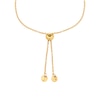 Thumbnail Image 2 of Michael Kors Ladies' 14ct Gold Plated Sterling Silver Slider Chain Bracelet