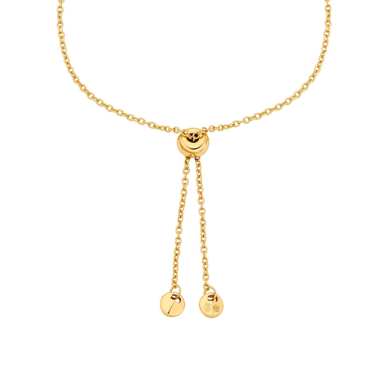 Main Image 2 of Michael Kors Ladies' 14ct Gold Plated Sterling Silver Slider Chain Bracelet