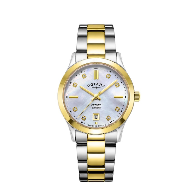 Main Image 1 of Rotary Ladies' MOP Dial Two Colour Stainless Steel Bracelet Watch