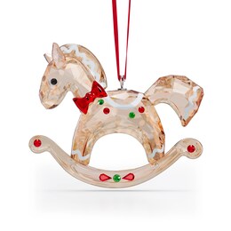 Swarovski Holiday Cheers Gingerbread Rocking Horse Ornament
