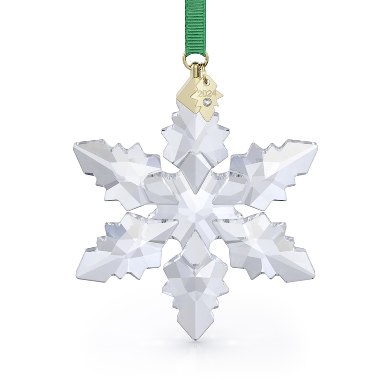 Main Image 1 of Swarovski Annual Edition Green Ribbon Large Ornament 2024