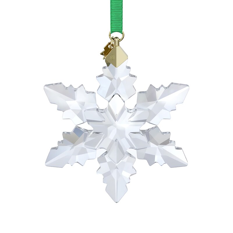 Main Image 4 of Swarovski Annual Edition Green Ribbon Large Ornament 2024