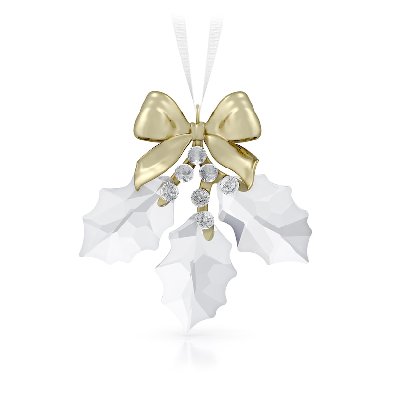 Main Image 1 of Swarovski Holiday Magic Holly Leaves Ornament