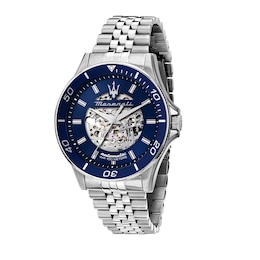 Maserati Men's Sfida Automatic Blue Dial Stainless Steel Bracelet Watch