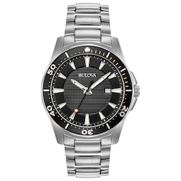 Bulova Men's Classic Silver Stainless Steel Bracelet Watch