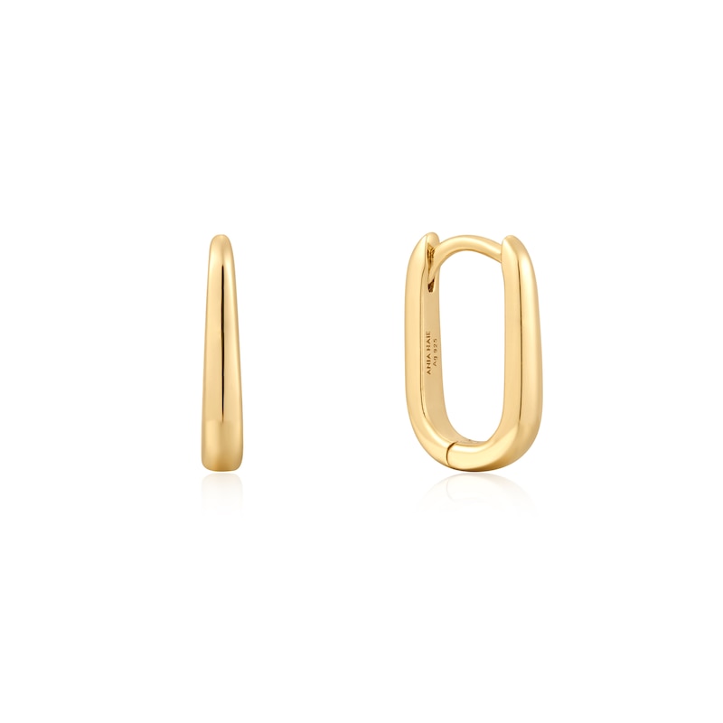 Main Image 1 of Ania Haie Gold Tone Oval Huggies