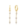 Thumbnail Image 1 of Ania Haie Gold Tone Pavé Sparkle Drop Huggies