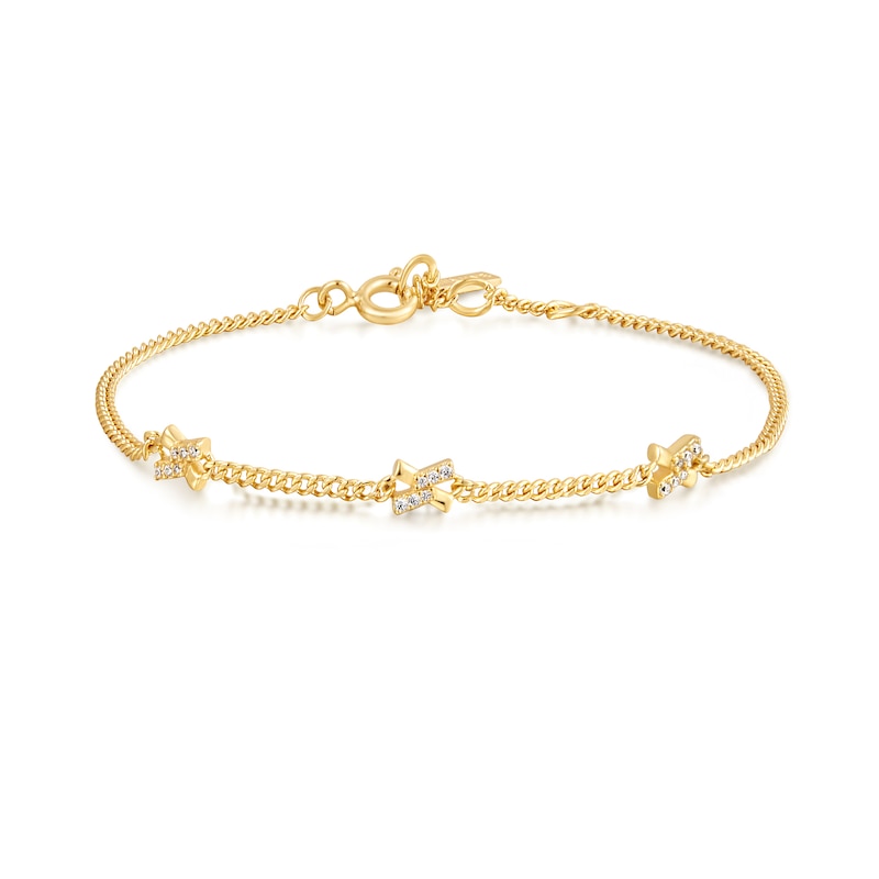 Main Image 1 of Ania Haie Gold Tone Cross Station Bracelet