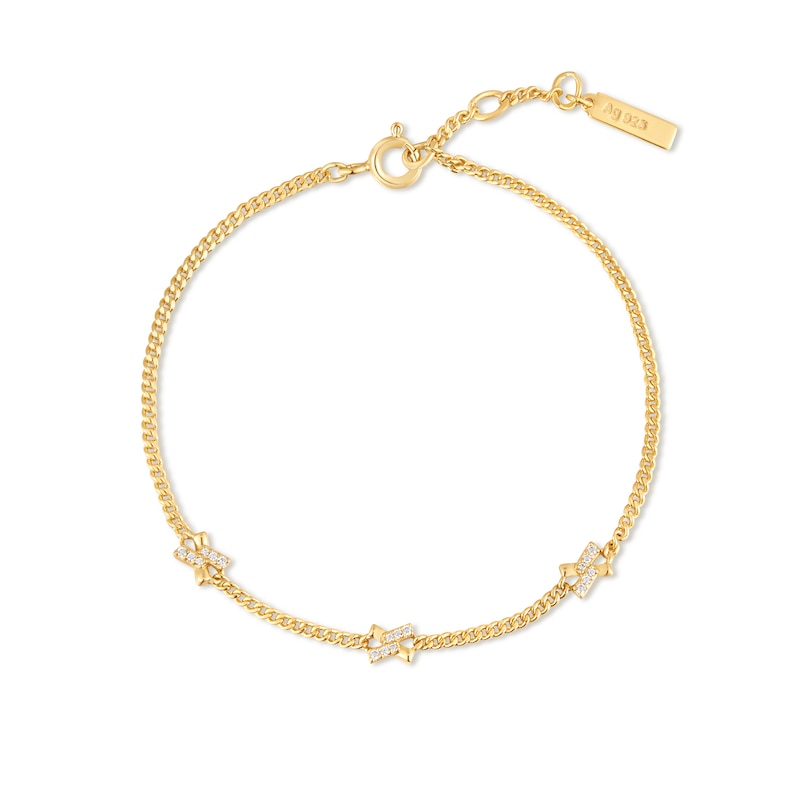 Main Image 2 of Ania Haie Gold Tone Cross Station Bracelet