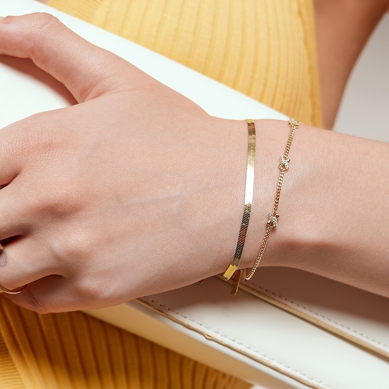 Main Image 3 of Ania Haie Gold Tone Cross Station Bracelet