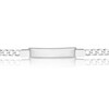 Thumbnail Image 2 of Children's Sterling Silver Flat Curb ID 7.25" Bracelet