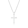 Thumbnail Image 1 of Children's Sterling Silver Small Plain Cross Pendant 16" Necklace