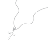 Thumbnail Image 2 of Children's Sterling Silver Small Plain Cross Pendant 16" Necklace