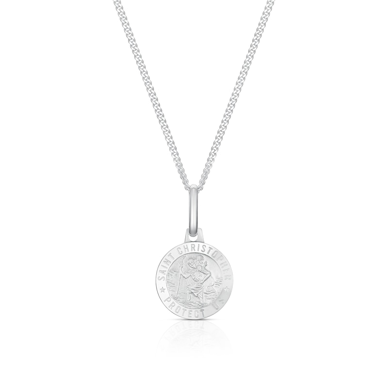Main Image 1 of Children's Sterling Silver St Christopher Pendant 16" Necklace